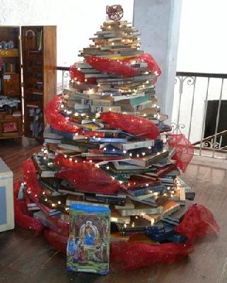 biblioarbol de navidad a Xalapa