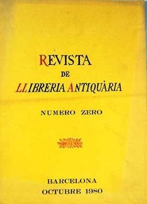 revista llibreria antiquaria número 0