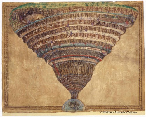 divina comedia il·lustració de Sandro Botticelli incunable